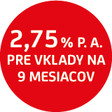 2,75 % p. a. pre vlaky na 9 mesiacov